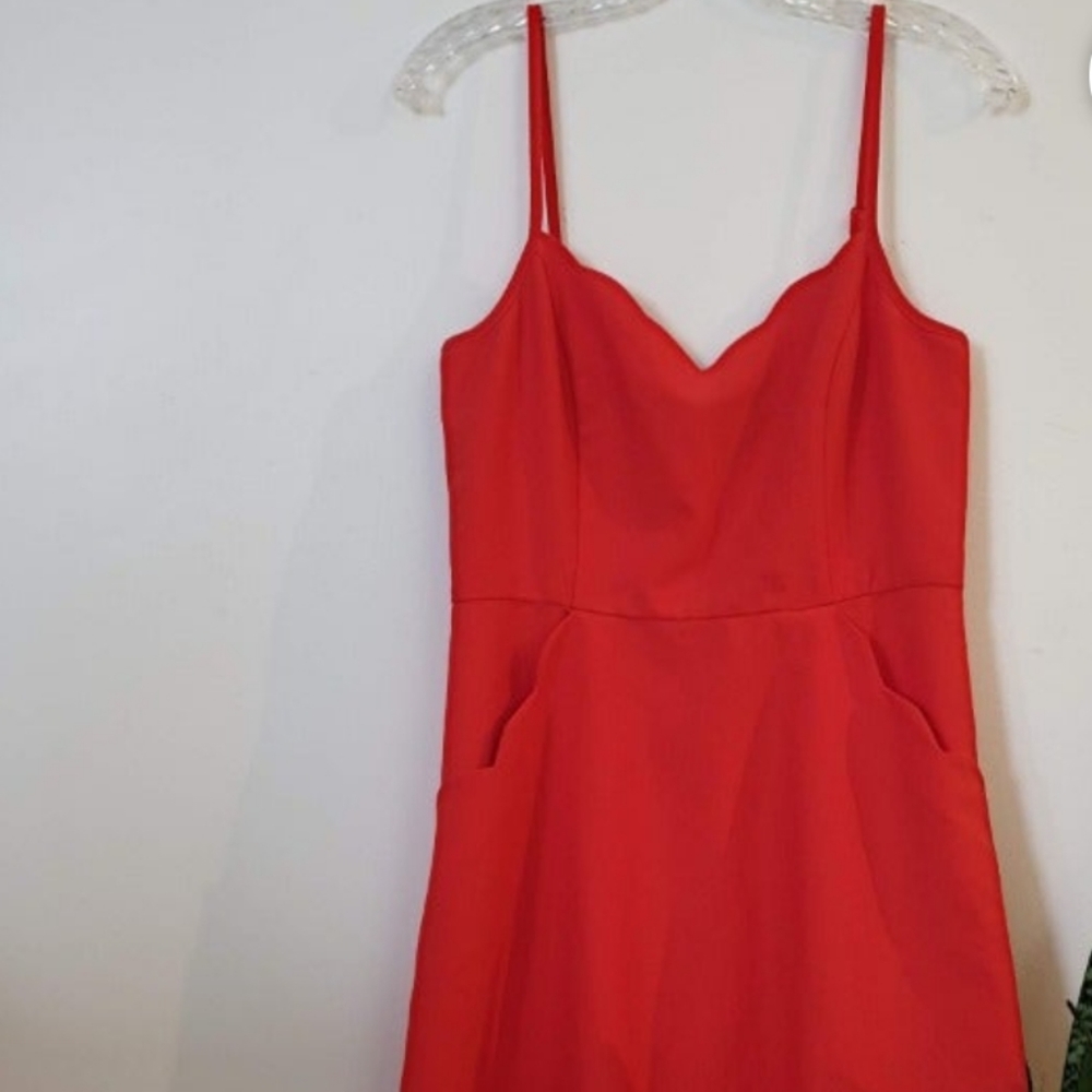 Summer dress with pockets brand new size 20 orange red
